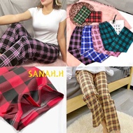 Sanah.H Uniiqlo Checkered Cotton Pajama Pants For Women SleepWear