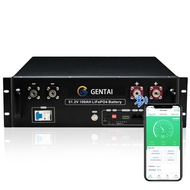 GENTAI LiFePO4 Battery 48V 100Ah Lithium Battery 5.12kWh Capacity Server Rack Battery with Bluetooth