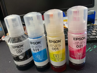 หมึก epson 001 Epson T03Y (001) Ink Bottle Set 4 สี หมึกสีย้อมสำหรับเครื่องพิมพ์ L4150 L4160 L5190 L