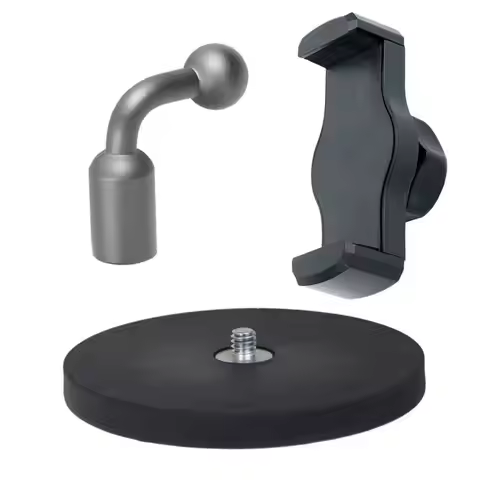 D66mm D43mm Magnetic Base Mounting Bracket Car Suction Cup Phone Holder 1/4*4MM Screw for DSLR Camer
