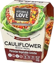 Kitchen & Love Peruvian Vegetable Ceviche Cauliflower Quick Meal, 225g