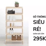 6-Tier Shoe Shelf Imported American Pine Wood Horizontal Size 60x25x115CM 100% Refund
