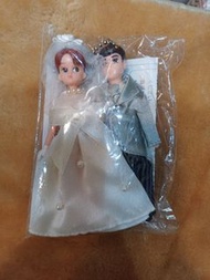 可愛類：2006 日本TAKARATOMY licca and 渡君結婚造型匙扣吊飾一對