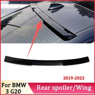 Rear Window Roof Spoiler Wings  For 2019+ BMW 3 Series G20 G80 320i 325i 330i Car Black Carbon Exter