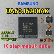 SAMSUNG UA60J6200AK IC eMMC + 25Q40CL + 24C512 EEPROM / BIOS / FIRMWARE BN41-02353B UA60J6200 THGBMB