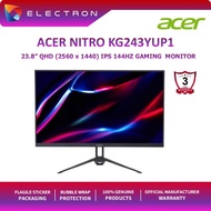 Acer Nitro Gaming KG243YUP1 23.8" 144Hz QHD Monitor (HDMI, DP, 3 Yrs Wrty)