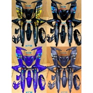 COVER SET MODENAS DINAMIK 120 Chrome Design/ MODENAS dinamik coverset siap tampal/ Bodyset 120 dinam