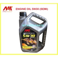 MEAUSU Engine Oil SAE Fully Synthetic 5W30 4L / Minyak Hitam 5/30 5-30 Fully synthetic