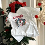 Lucifer (24-Hour Delivery) Korean oversize Round Neck T-Shirt SLNDX1349 Installment Cotton Fabric Sc