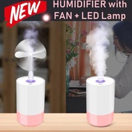 HH119 Humidifier With FAN & LED LAM Aromatherapy Room Humidifier