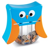Learning Resources Wise Owl Teaching Bank - 4 Pieces, Ages 3+ Toddler Learning Toys, Play Money Toy 