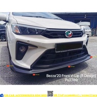 Perodua bezza facelift 2020 20212022 pu front lip lips diffuser skirt skirting