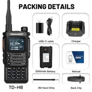 TIDRADIO TD H8 10W High Power Walkie Talkie Long Range Portable Two Way Radio Connection Phone APP W