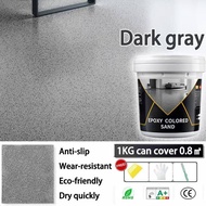 🔥3-minute quick-dry🔥 cat litter epoxy floor coating epoxy floor paint colored sand floor paint epoxy