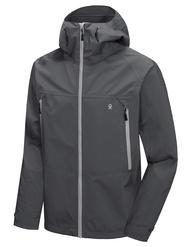 LittleDonkeyAndy เสื้อกันฝนกันน้ำสำหรับผู้ชาย Outdoor Lightweight Rain Shell Waterproof Windproof Ja