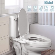 Eco Green Bidet Ultra-Slim Toilet Seat Dual Nozzle Bidet Adjustable Water Pressure Non-Electric toilet Spray we