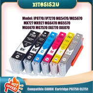 Compatible CANON  Cartridge PGI750 CLI751 Canon iX6770 iX6870 MG5470 iP7270(READY STOCK)