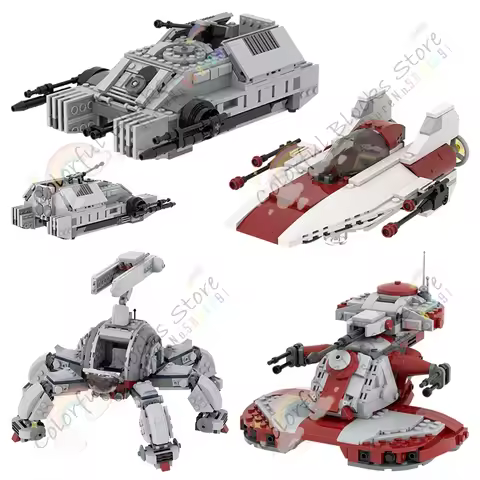 Sci-Fi Movie Series Building Blocks Creativity Interstellar Floating Tank Starfighter Cannon Model A