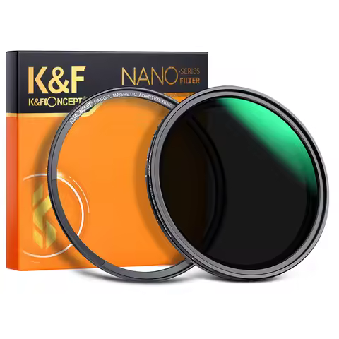 K&F CONCEPT Magnetic Variable ND Lens Filter 49mm-82mm ND8-ND128 Adjustable Neutral Density Filter w