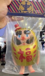 預購 上海FTS 展會限定 DARUMAN 金色  BG Bear 小川耕平 Bg熊 How2work