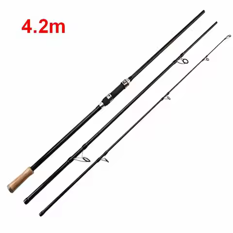 ZZ335 3.6m 3.9m 4.2m 4.5m KW Ring Carbonfiber SurfCasting Surf Casting Rod Tip Dia. 3mm Bait 50-200g