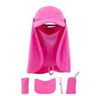 1VUM Sun Hat Topi Besbol Perjalanan Uniseks Sukan 360 Darjah Perlindungan Matahari Menutupi Muka Top