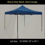 Canopy Heavy Duty Black Steel Canopy Size AA ( 10"x10" )