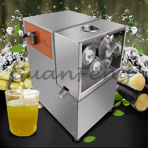 2025 Version Sugarcane Juicer Machine Large Commercial Electric Sugarcane Juicer Electric Sugarcane 
