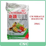 25KG CM Miracle 10/4/25/2+9S+TE (EDTA) Baja Durian Organik Premium