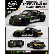 MODELMODEL 1:64 PORSCHE RWB 964 BLACK KIMERA