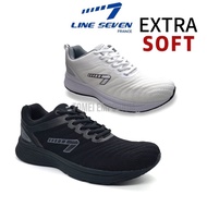 LINE 7 Men Running Shoes Jogging Shoes Black Sport Shoes / White Sport Shoes Kasut Sport Hitam Kasut