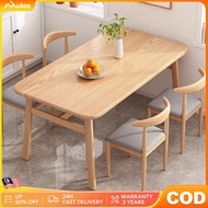 120CM/140CM Wood Dining Table Meja Makan Kitchen Living Room Table Nordic long Coffee Table Murah Me