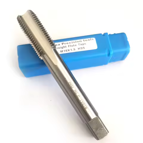 HSS Metric thread tap M16 Right hand Fine screw straight flute taps left machine tap M16x1.5 X2 M16x