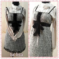 set liz lisa dress dan inner