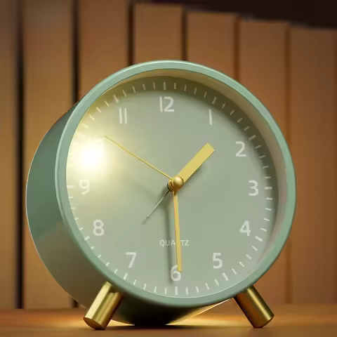 Student Alarm Clock Silent Desktop Wake Up Clock Strong Wake Up Alarm for Boys Girls Bedroom Study R