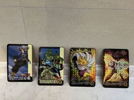 【絕版組合】2017 香港吉野家 x 龍珠 Z 珍寶閃卡/白卡一套 4 張 (悟空/悟飯/特南克斯/沙魯)