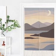 Abstract Art-Sunset Series Door Curtain Bedroom Partition Door Curtain Decorative Curtain Feng Shui Half Curtain Noren
