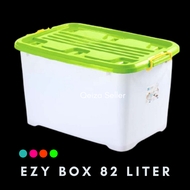 GRATIS ONGKIR! Container Box 130 Liter / 82 LITER (CEK GAMBAR) Besar Kuat Tebal Tahan Banting Roda K