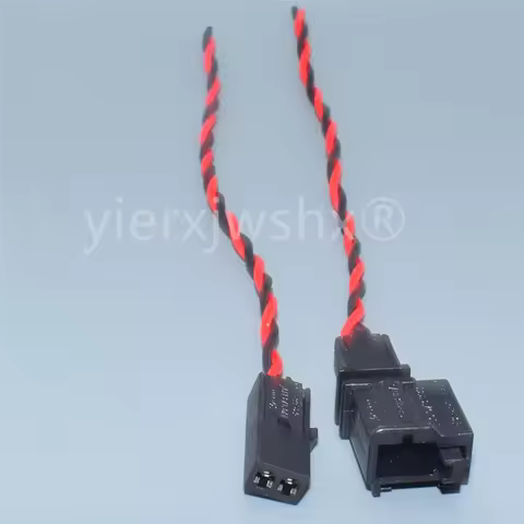 1Set 2P 1J0973332 1J0 973 332 Car Lamp Unsealed Socket with Wires For VW Audi 1J0973119 Auto Tweeter