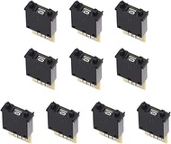 uxcell DIP Switch BCD Code Thumb wheel Switch KM2 0-9 Digital Black 30 x 18 x 8 mm 10 Pcs