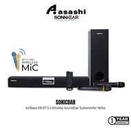 SonicGear SonicBar BT-5300 / SonicBar BT-5302 AirBass XB BT 5.3 Wirelss Soundbar Subwoofer 160w