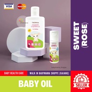 TROPIKA | KELENGKAPAN BAYI | BABY HAIR & BODY OIL SWEET 30ML / 100ML | MINYAK URUT BAYI ROSE