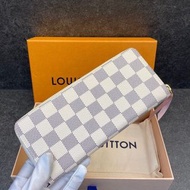 LV Long Wallet CLEMENCE 系列 白色 女款 銀包