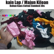 Majun Kiloan Kain Lap Majun Bahan Kaos Katun Serbaguna bahan kain lap termurah karungan polos  murah
