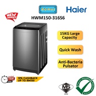 Haier Washing Machine 15KG Top Load Washer Machine Mesin Basuh Murah Besar 洗衣机 洗衣機 HWM150-316S6