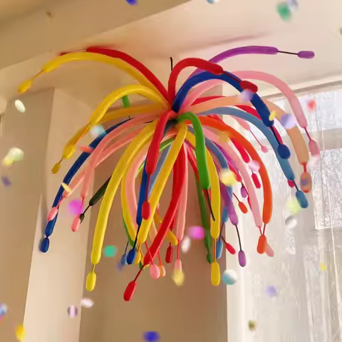 100pcs Colorful Twisting Balloons Magic-Long Strip Latex 260Q Ballon For Birthday Party Wedding Deco