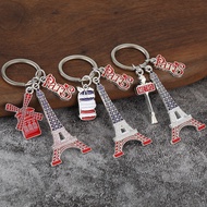 Paris Keychain with Eiffel Tower Design Zinc Alloy Metal Keychain