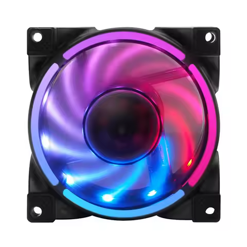 80mm PC Computer Case Fan Ultra Silent LED Cooling Fan Low Noise Fluid Bearing 4Pin PWM 5V 3Pin ARGB