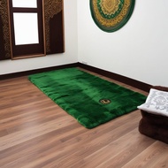 Rasfur Fur Prayer Rug 115x65x3.5cm with premium and comfortable Kaaba motif LP