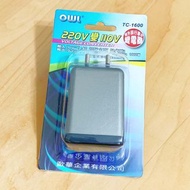 全新 OWL 大洋國際電子 變壓器 220V 轉 110V 電壓轉換器 國外 出國 旅行 出差 旅遊 TC-1600 OTH-M TP0-22